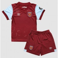 Dětský fotbalový dres West Ham United 2023-24 Domácí Krátký Rukáv (+ trenýrky)